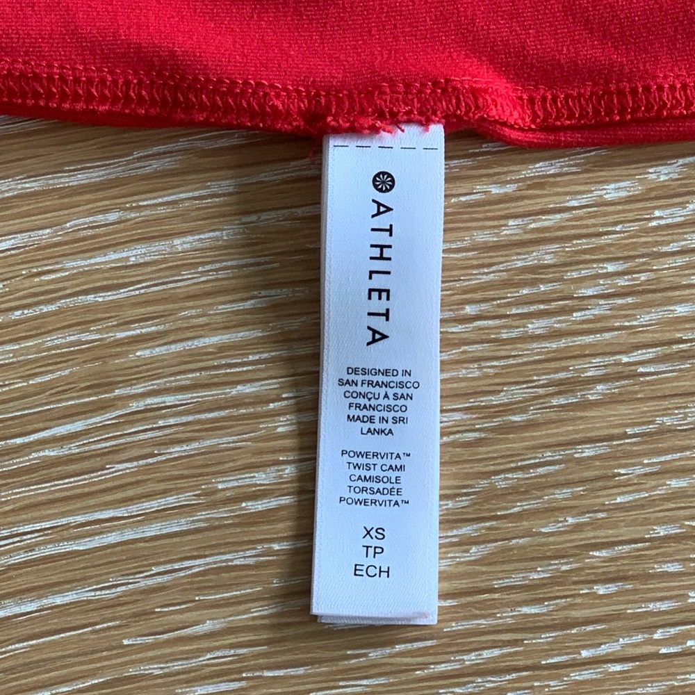 Athleta PowerVita Twist Cami • Red • XS - Picture 11 of 12